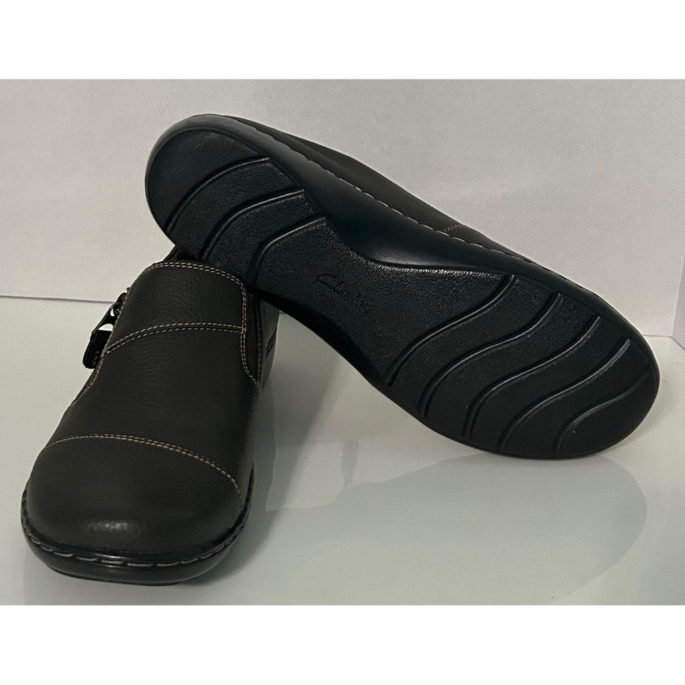 Clarks Leather Cora Harbor Dark Brown Loafers Women Size 10 New Without Tags - Picture 3 of 4